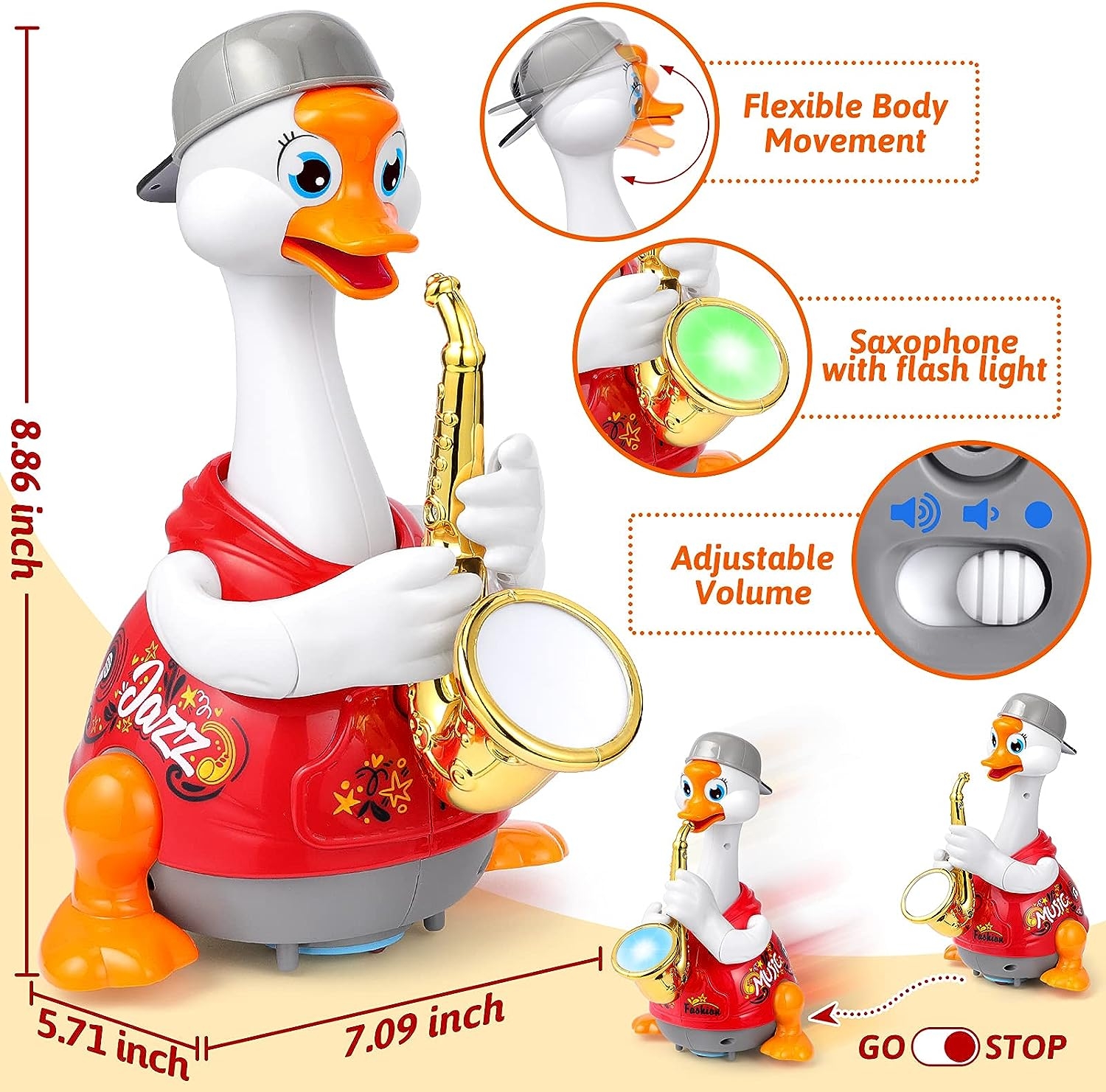 Παιχνίδι για μωρά - Xήνα με σαξόφωνο