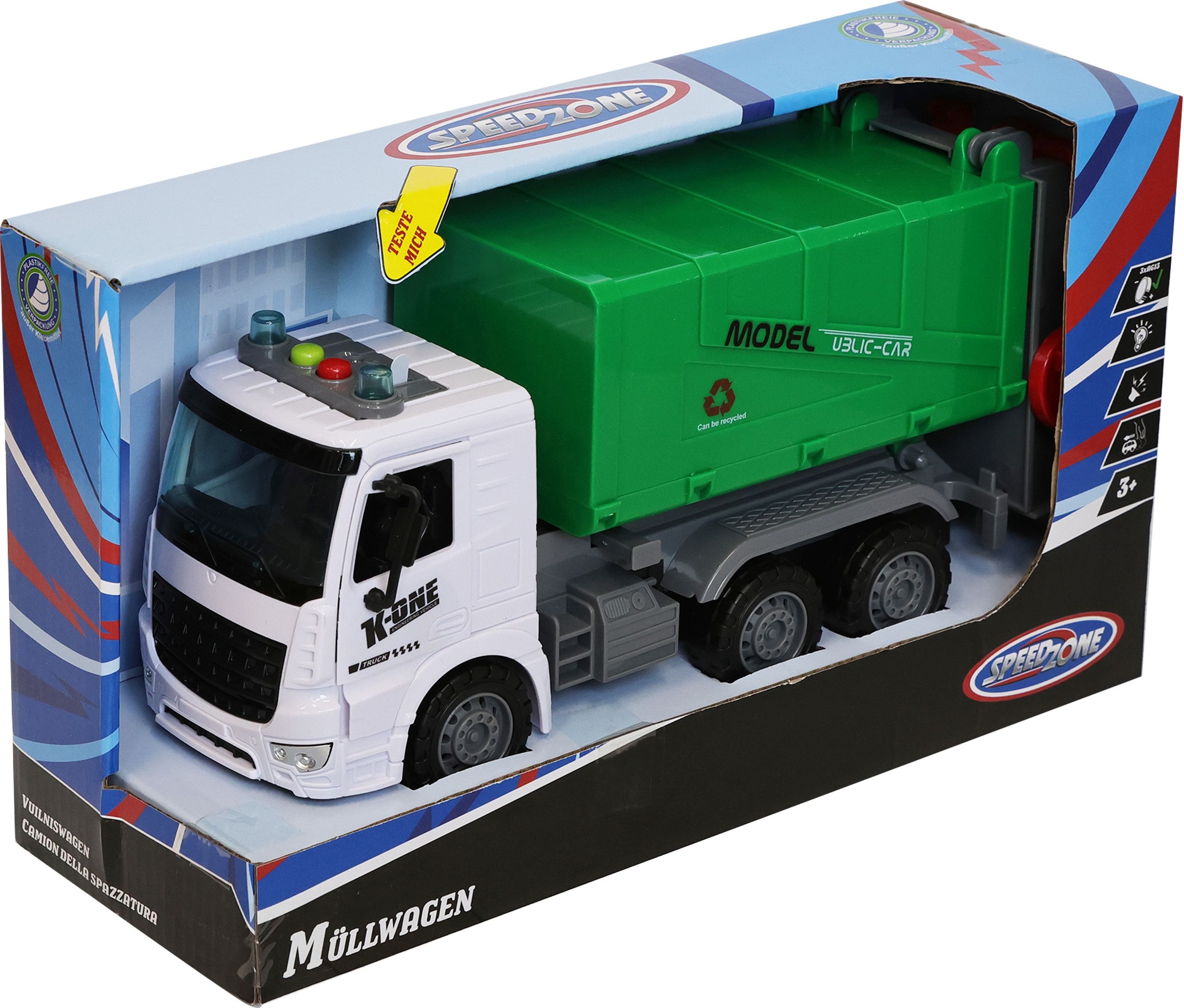 Αυτοκίνητο παιδικό - Απορριματοφόρο 31εκ. με ήχο και φως