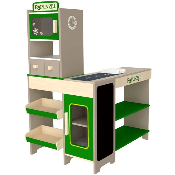 Μαγαζάκι ξύλινο - Σούπερ μάρκετ με τρόφιμα