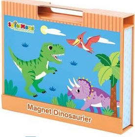 Παζλ ξύλινο Μαγνητικό κουτί -Δεινόσαυροι 