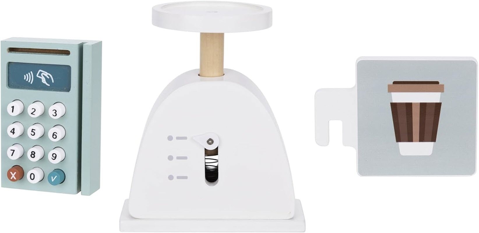 Ξύλινο μαγαζάκι με προϊόντα Tooky Toys