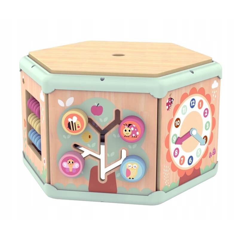 Ξύλινος κύβος δραστηριοτήτων 7σε1 Tooky Toys