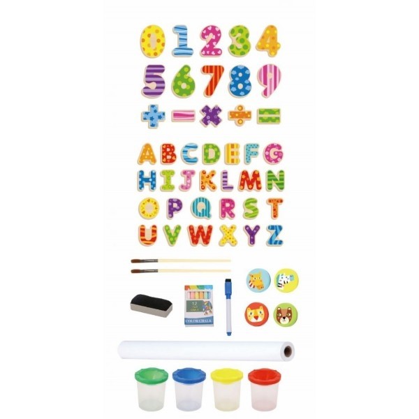 Πίνακας ξύλινος διπλής όψεως Tooky toys