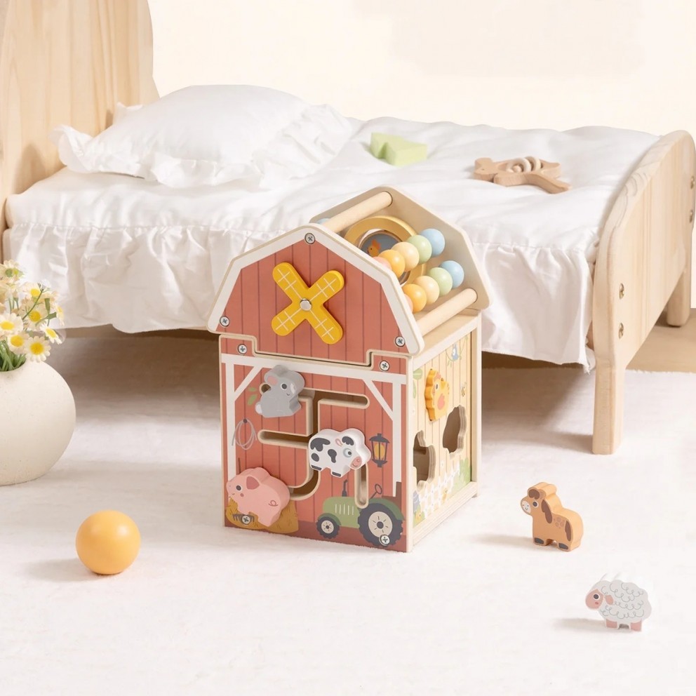 Ξύλινο αγροτόσπιτο δραστηριοτήτων Tooky Toys