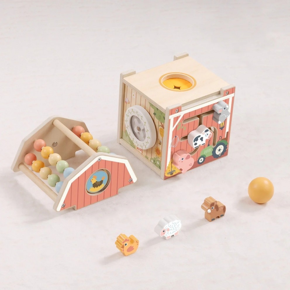 Ξύλινο αγροτόσπιτο δραστηριοτήτων Tooky Toys