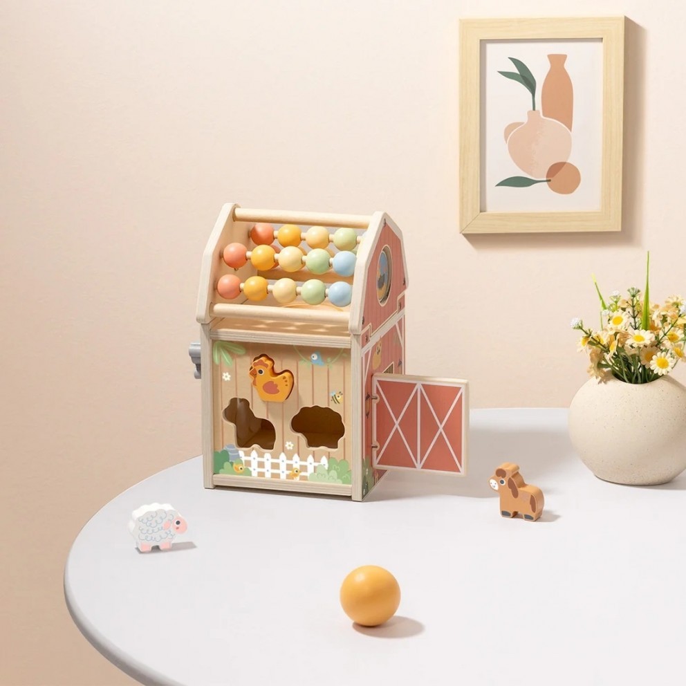 Ξύλινο αγροτόσπιτο δραστηριοτήτων Tooky Toys