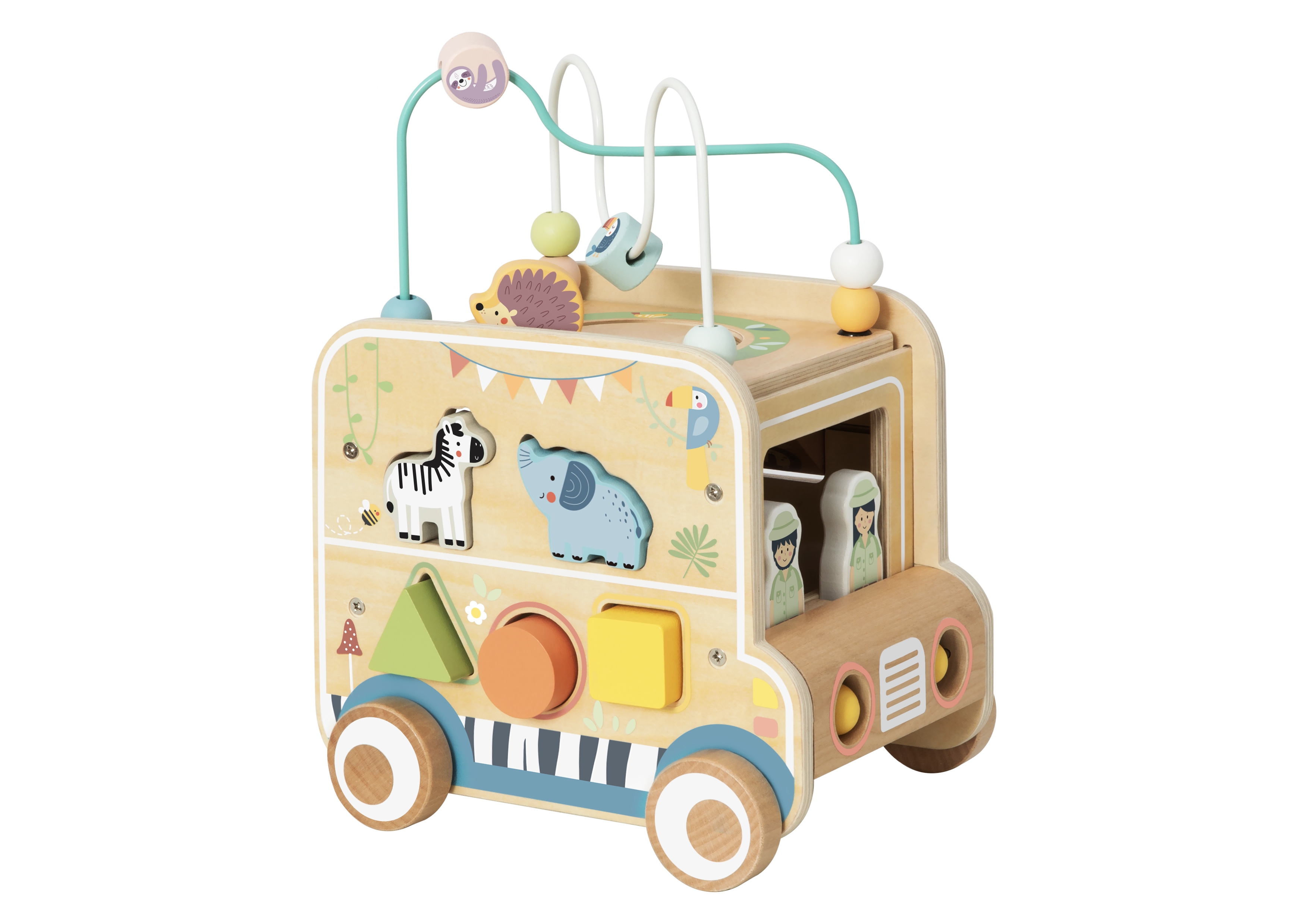 Τζιπ ξύλινο για τα ζωάκια Tooky Toys