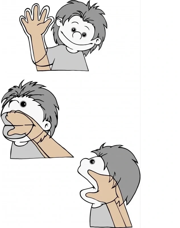 Κούκλα κουκλοθεάτρου - Γουρουνάκι 47εκ.