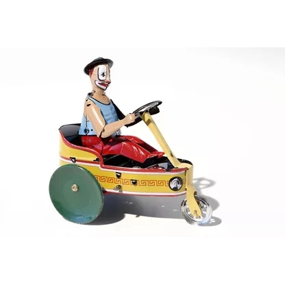 Παιχνίδι ρετρό - Κλόουν σε όχημα