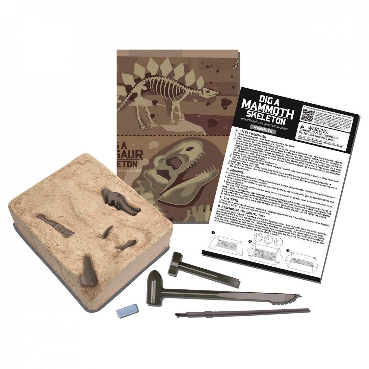 Ανασκαφή δεινοσαύρου - Μαμούθ 