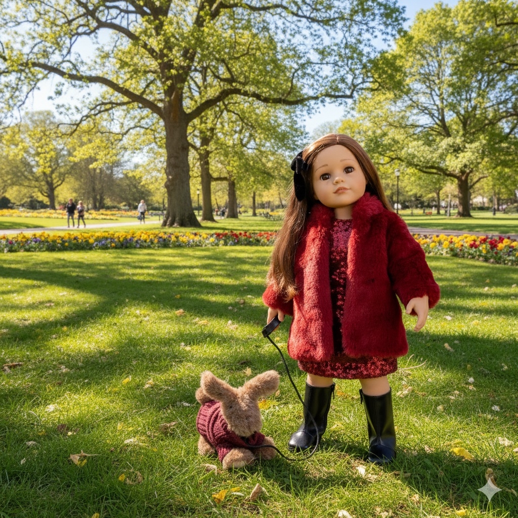 Κούκλα Goetz - Hannah με σκύλο Jubilee 50εκ.