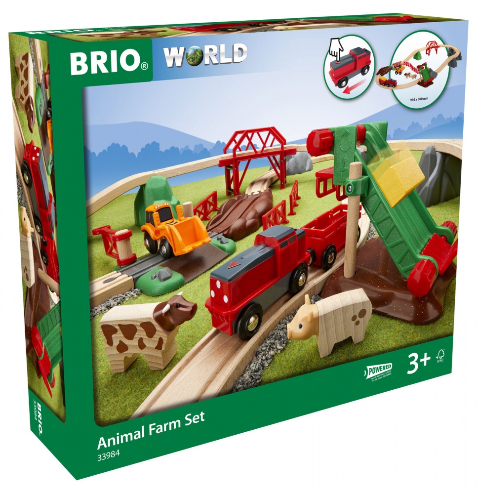 Σετ τρένου μπαταρίας Brio- Animal Farm 